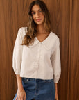 Blouse Blanche Noélie Dailystory - Ex-voto