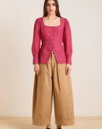 Blouse Clare Berry Business Damson Madder - Ex - voto