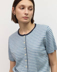 Blouse Faye Rayures Bleues All Row - Ex-voto