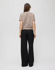 Blouse Faye Rayures Brunes, Ivoire et Bleues All Row - Ex - voto