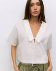 Blouse Roseanne Blanche Mod Ref - Ex - voto