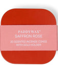 Boîte Cube Encens Paddywax – Rouge : Safran et Rose - Ex - voto