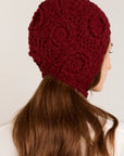 Bonnet Crochet Bourgogne Damson Madder - Ex - voto