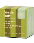 Bouchon en Verre Moony Vert Olive Here's How - Ex - voto