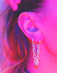 Boucle d'oreille Bilak Double Chain - Ex - voto