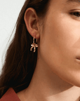 Boucles d'Oreilles Anneaux Cassian Pilgrim (Or ou Argent) - Ex - voto