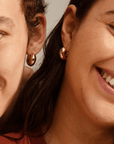 Boucles D'oreilles Anneaux Chunky Ioanna Pilgrim (Or ou Argent) - Ex - voto