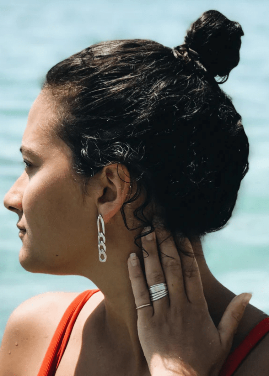 Boucles d'oreilles Chaîne Argent Sarah Bijoux - Ex - voto