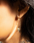 Boucles d'oreilles Épingle de Sécurité Lita Plaquées Or 18k Peter & June - Ex - voto