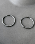 Boucles d'oreilles Grands Hoops Argent Horace - Ex - voto