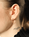 Boucles d'oreilles Grands Hoops Or Horace - Ex - voto