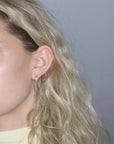 Boucles d'oreilles Halo Argent Citrine Adda Studio - Ex-voto