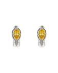 Boucles d'oreilles Halo Argent Citrine Adda Studio - Ex-voto