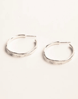 Boucles d'Oreilles Hoops Récif Argent Sarah Bijoux - Ex - voto