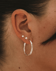 Boucles d'Oreilles Hoops Récif Argent Sarah Bijoux - Ex - voto