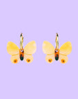 Boucles d'oreilles Papillon Jaune Coucou Suzette - Ex - voto