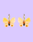 Boucles d'oreilles Papillon Jaune Coucou Suzette - Ex - voto