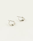 Boucles d'Oreilles Petits Hoops Filé Argent Sarah Bijoux - Ex-voto