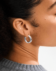Boucles d'oreilles Phase Larges Anneaux Pilgrim (Or ou Argent) - Ex - voto