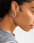 Boucles d'oreilles Phase Larges Anneaux Pilgrim (Or ou Argent) - Ex - voto