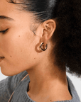 Boucles d'oreilles Phase Larges Anneaux Pilgrim (Or ou Argent) - Ex - voto