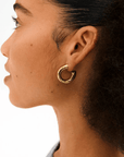 Boucles d'oreilles Phase Larges Anneaux Pilgrim (Or ou Argent) - Ex - voto