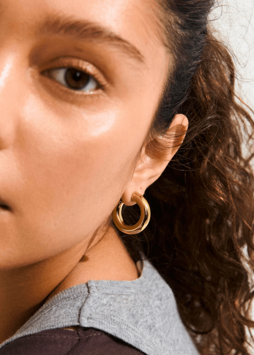 Pilgrim Phase Medium Hoop Earrings (Gold or Silver) – Ex-voto