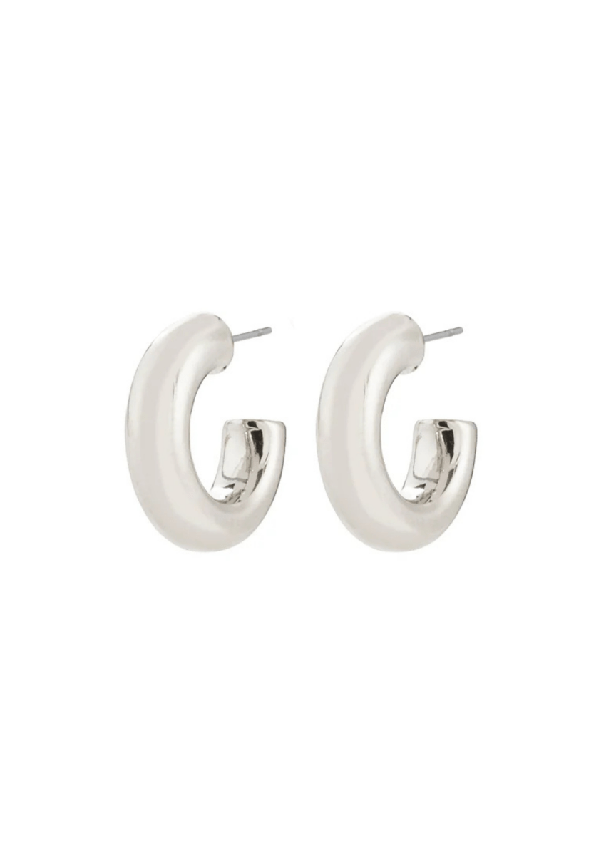 Boucles d'Oreilles Phase Petits Anneaux Pilgrim (Or ou Argent) - Ex - voto