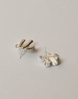 Boucles d'oreilles Plissées Argent Nar'sha - Ex - voto