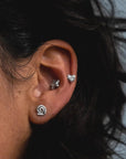 Boucles d'oreilles Spirales Marmo x Dranem.Bag - Ex - voto