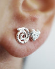 Boucles d'oreilles Spirales Marmo x Dranem.Bag - Ex - voto