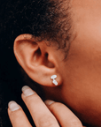 Boucles d'oreilles Studs Pépite Funk Argent Sarah Bijoux - Ex - voto