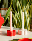Bougeoir Daisy Rouge DOIY - Ex - voto