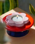 Bougeoir Fleur Rose Helio Ferretti - Ex - voto