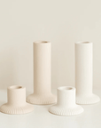 Bougeoir Ridge Court Blanc EVC - Ex - voto