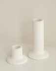 Bougeoir Ridge Court Blanc EVC - Ex - voto