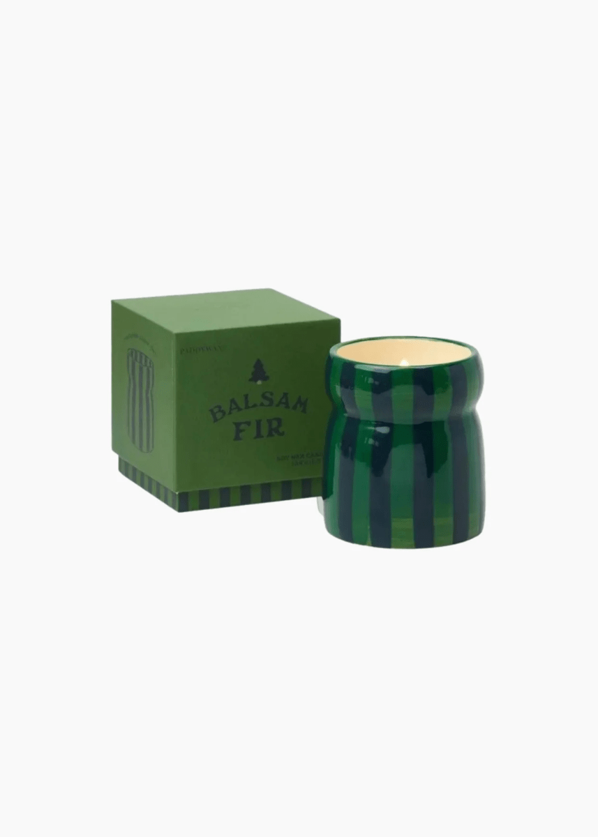 Bougie Cabana Paddywax Vert et Marine Sapin Baumier - Ex - voto