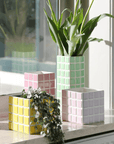 Cache - Pot Tuiles Lilas &k - Ex - voto