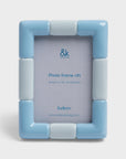Cadre Photo Rift Rectangle Bleu &Klevering - Ex - voto
