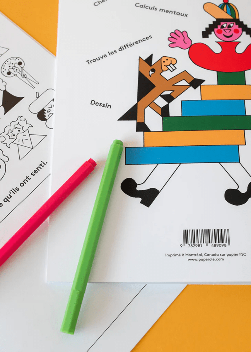 Cahier d'activités Aire de Jeux Paperole - Ex - voto