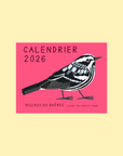 Calendrier Oiseaux 2026 Charlotte Parent - Ex - voto