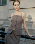 Camisole Boutonée Selene Mod Ref - Ex - voto