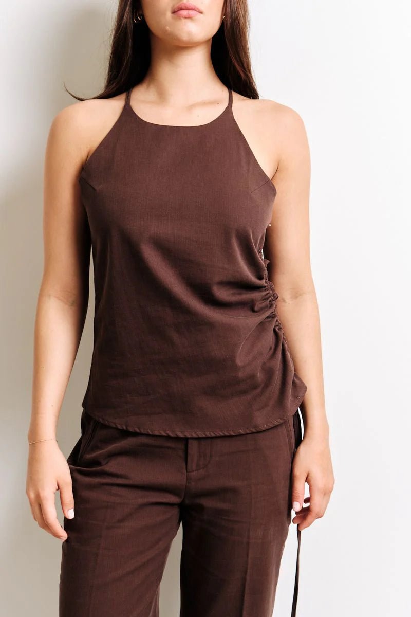 Kuwalla Cacao Terry Linen Camisole – Ex-voto