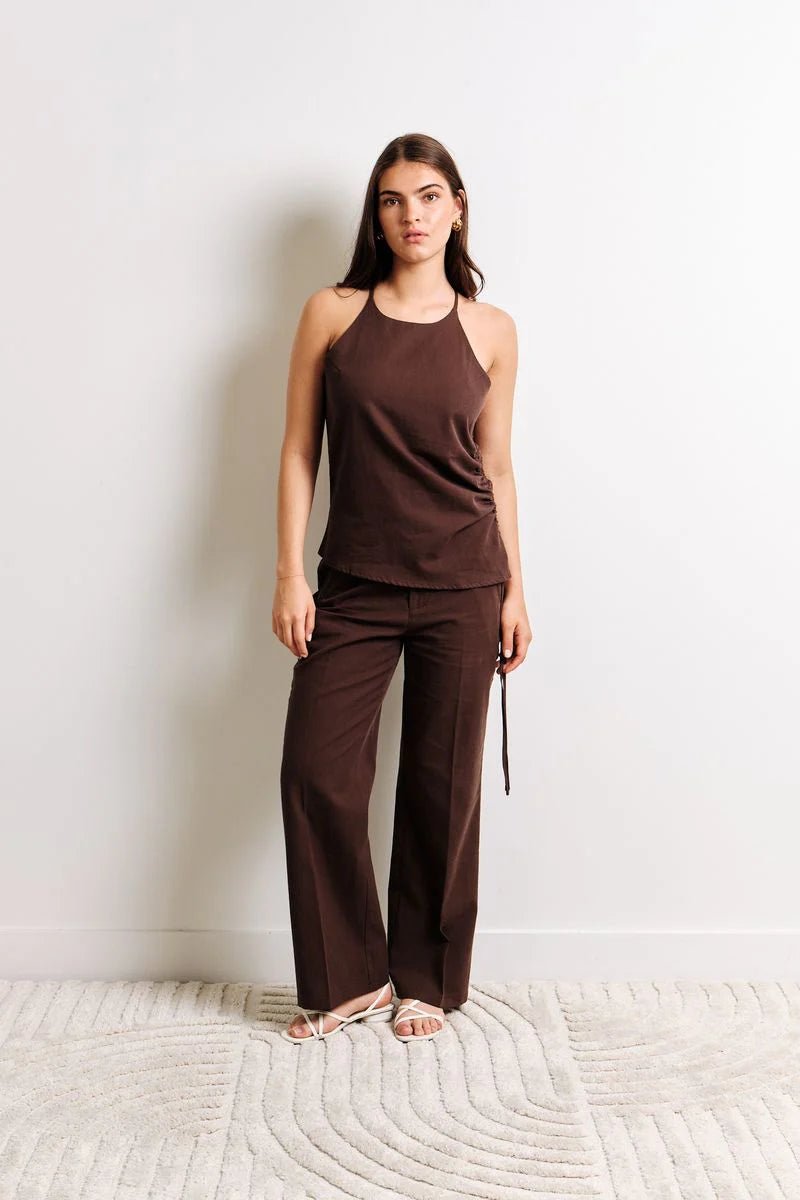 Kuwalla Cacao Terry Linen Camisole – Ex-voto