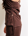 Camisole en Lin Terri Cacao Kuwalla - Ex - voto