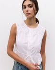 Camisole Margo Poplin Blanche All Row - Ex - voto