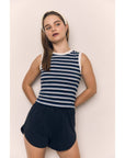Camisole Rayée Bleu et Blanc The Blank Lab - Ex - voto