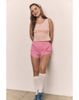 Camisole Rose Couture Contrastée The Blank Lab - Ex - voto