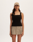 Camisole Scarlett Noir Kuwalla - Ex - voto