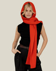Capuchon avec Foulard Rouge Arctic Fox - Ex - voto